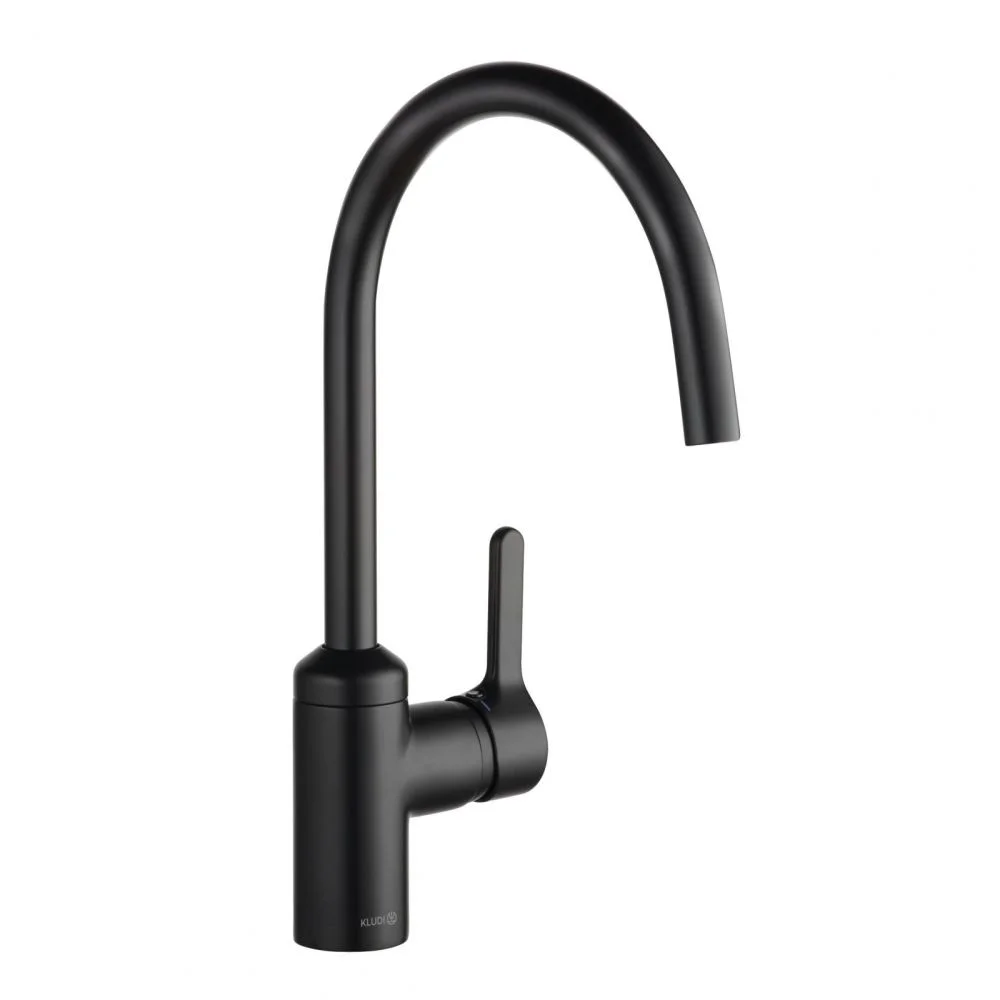 Baterie chiuveta bucatarie Kludi Bingo Star negru mat