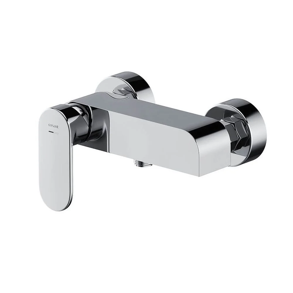 Baterie dus Cersanit Crea, crom lucios