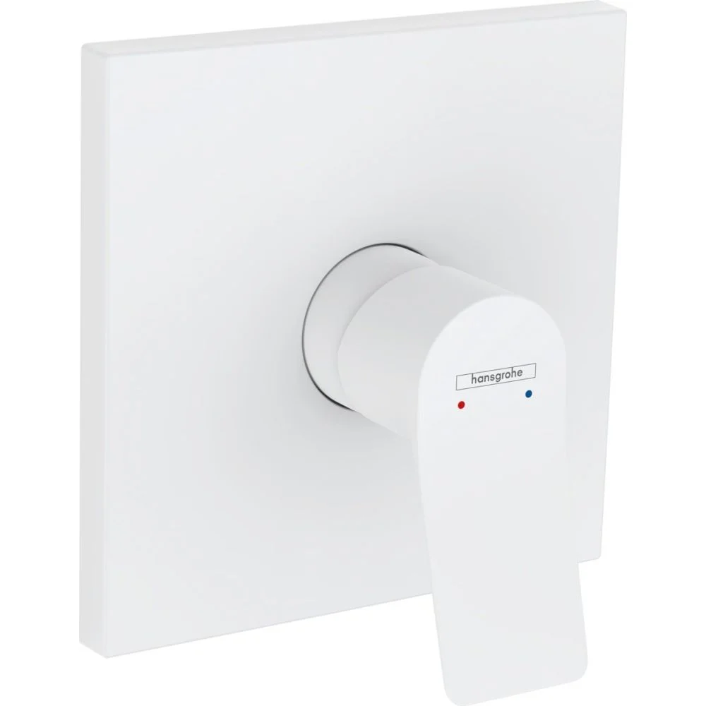 Baterie dus Hansgrohe Vivenis incastrata pentru corp ingropat, alb mat, 75615700