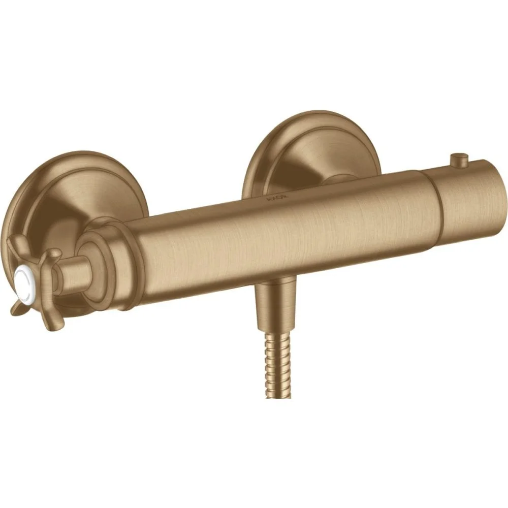 Baterie dus termostatata bronz periat Hansgrohe Axor Montreux