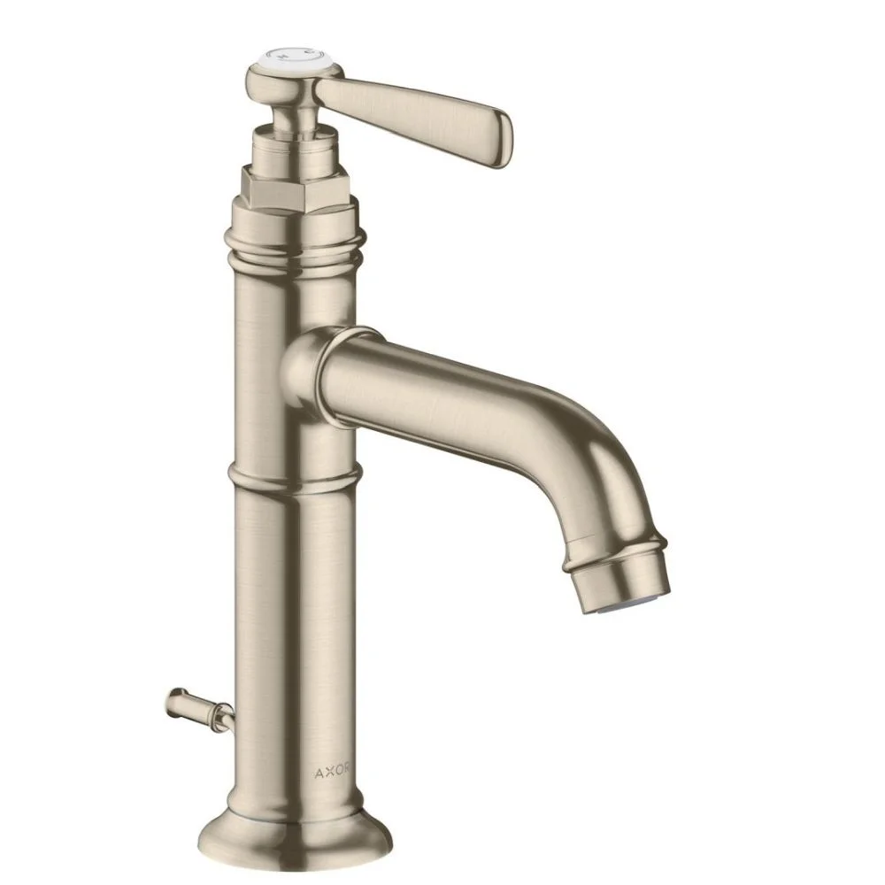 Baterie lavoar baie nichel mat cu ventil pop-up Hansgrohe Axor Montreux 100