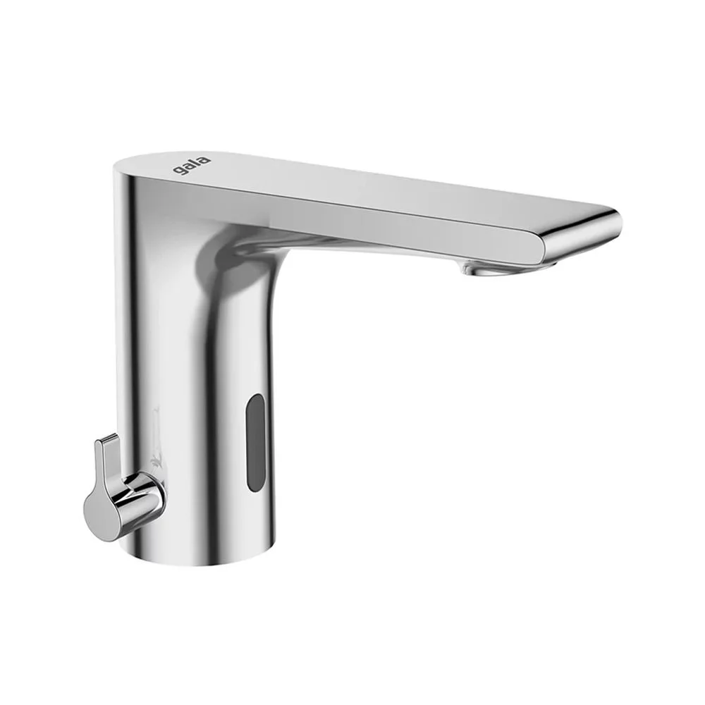 Baterie lavoar cu senzor Gala, alimentare la retea sau acumulator, crom lucios