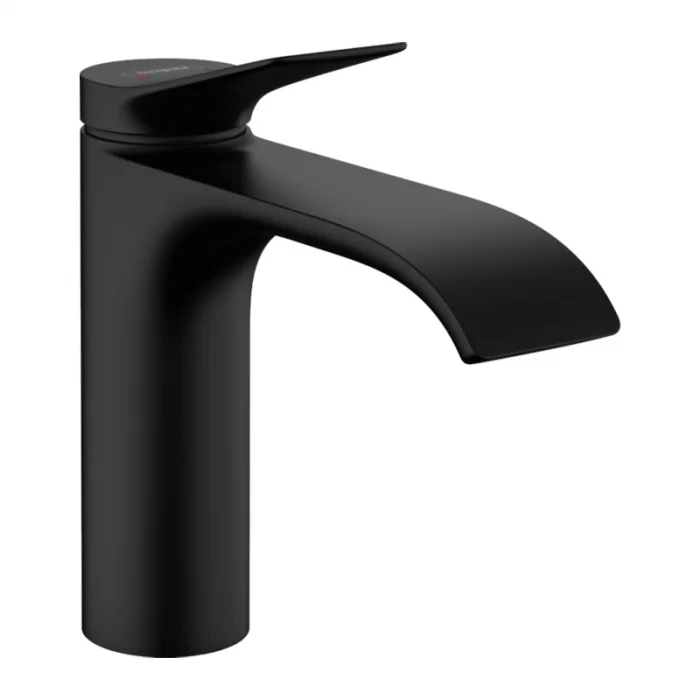Baterie lavoar cu ventil inclus, negru mat, Hansgrohe Vivenis 110