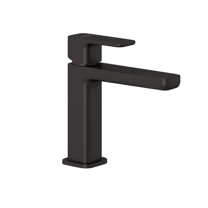 Baterie lavoar cu ventil inclus, negru mat, Kludi Renon 110