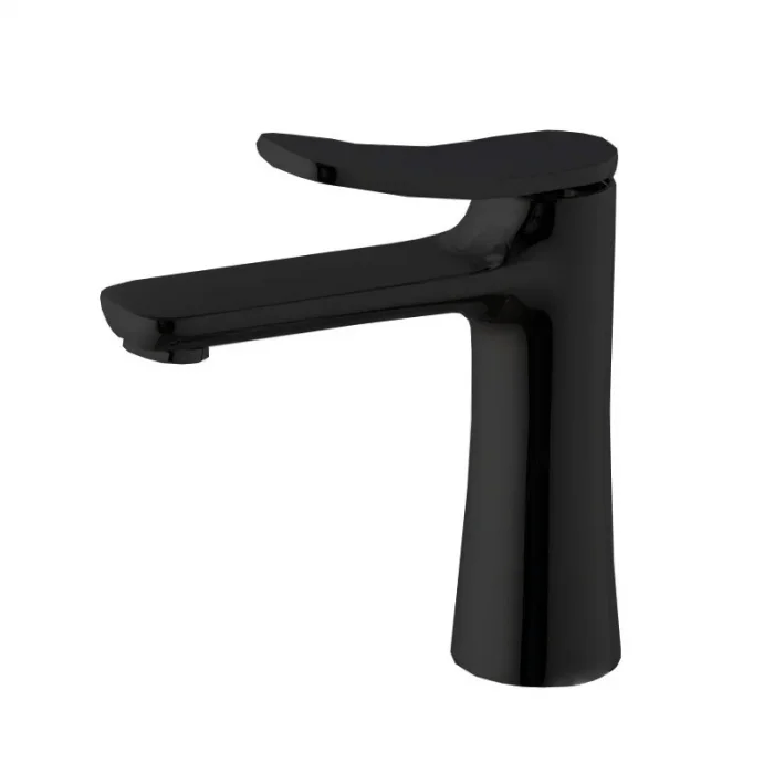 Baterie lavoar cu ventil inclus, negru mat, monocomanda, FIMA Flo