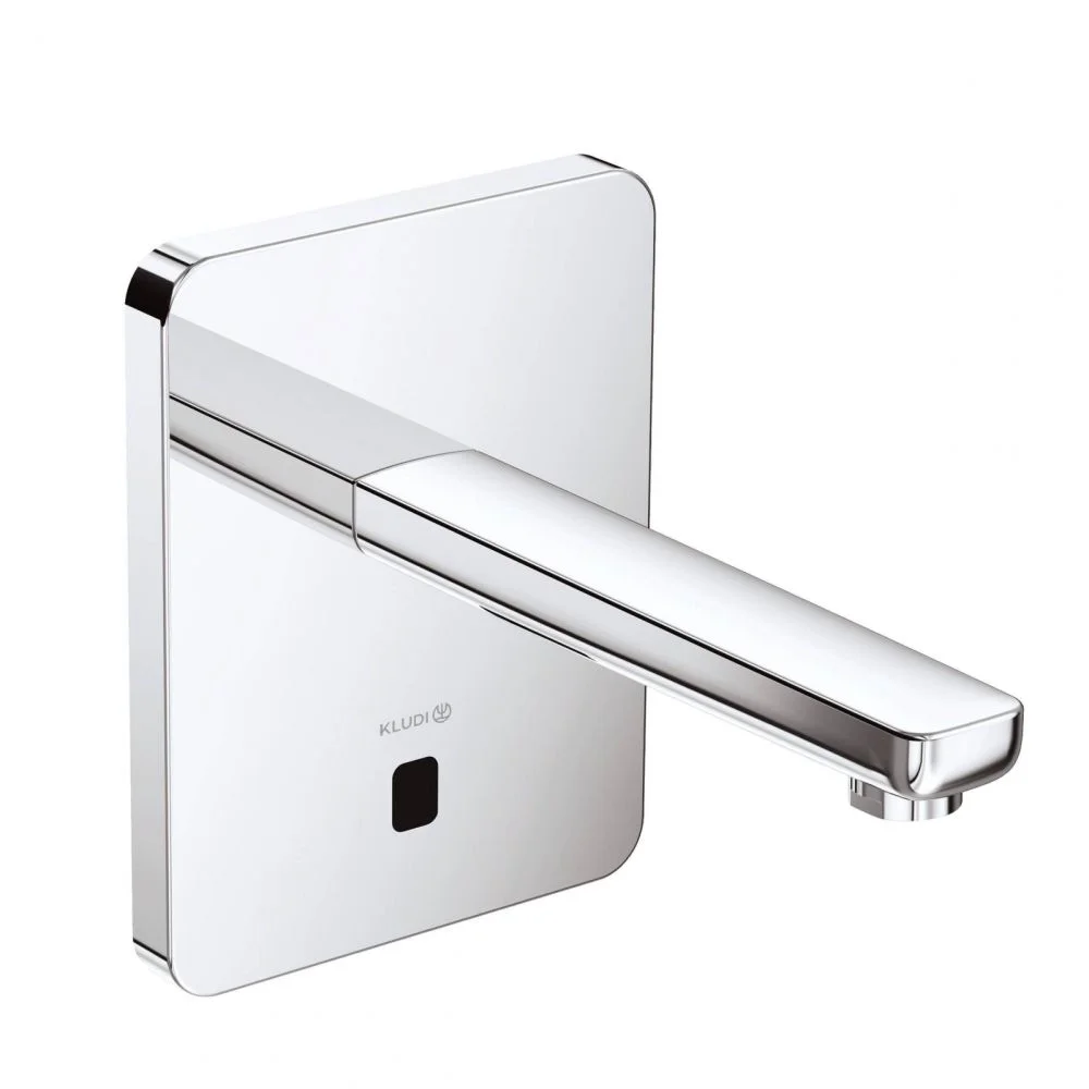 Baterie lavoar incastrata cu senzor Kludi Zenta SL 2 alimentare la retea sau baterie 6V, crom lucios