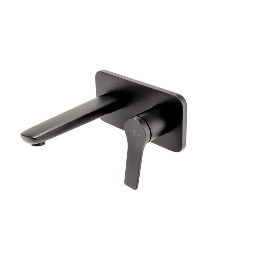 Baterie lavoar incastrata FDesign Seppia, corp incastrat inclus, negru mat