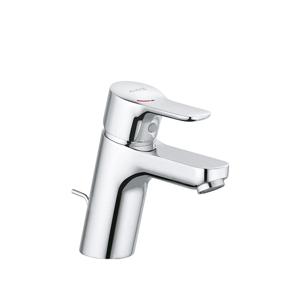 Baterie lavoar Kludi crom cu ventil inclus si EcoPlus, Pure  Easy