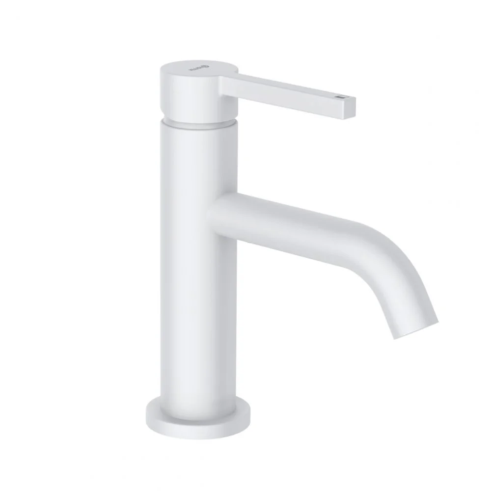 Baterie lavoar Kludi Nova Fonte 75 cu ventil alb mat