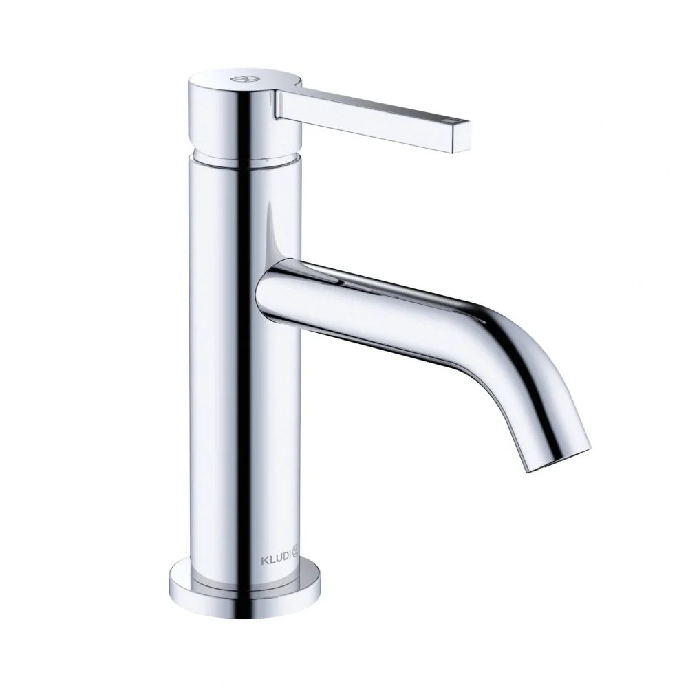 Baterie lavoar Kludi Nova Fonte 75 cu ventil crom lucios