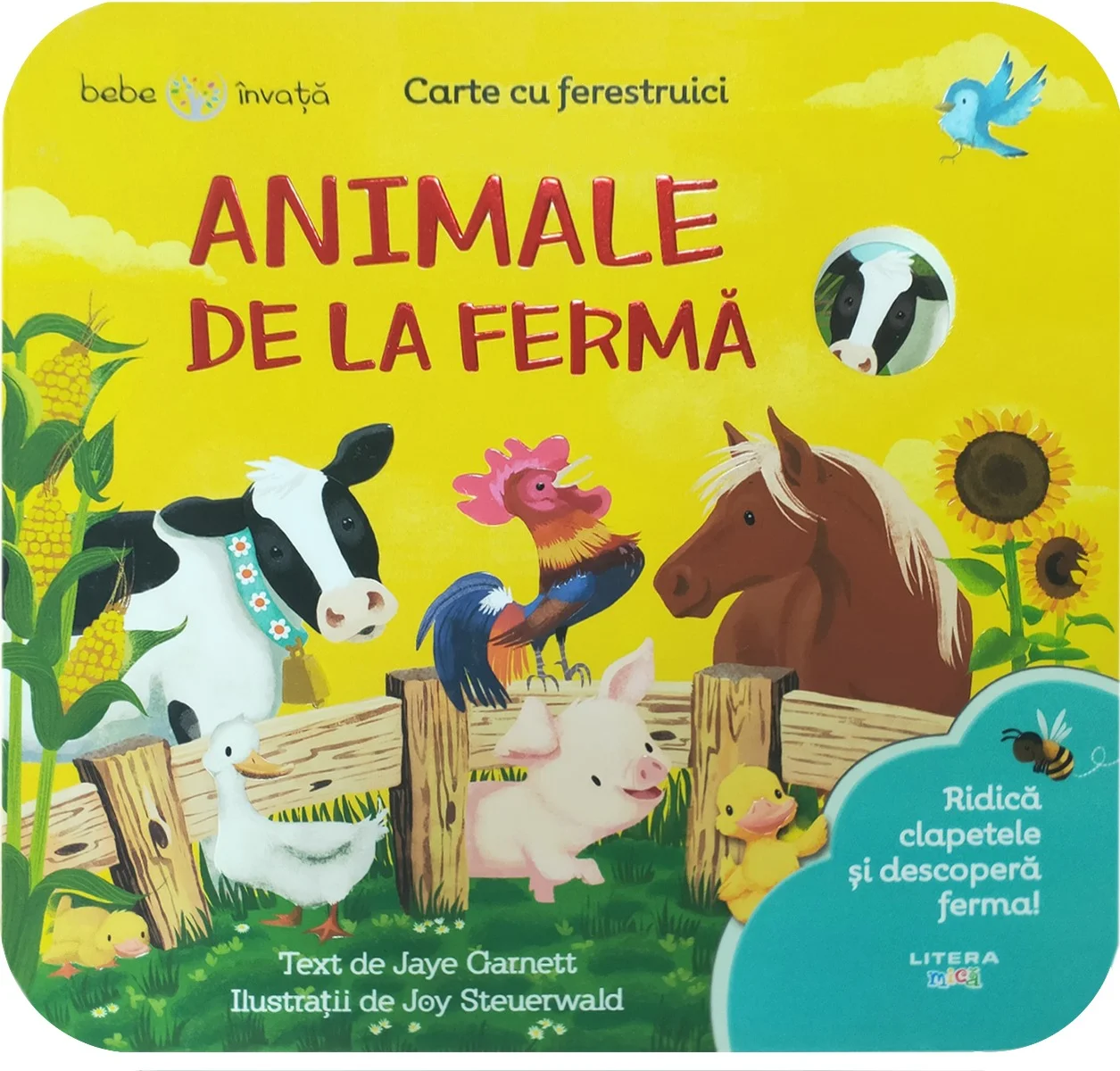 Bebe invata. Animale de la ferma. Carte cu ferestruici