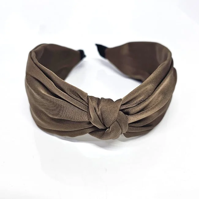 Bentita bufanta UKY, cu nod si aspect uni, Bej inchis