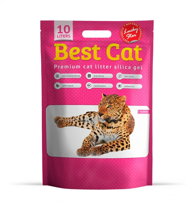 Best Cat Silicat - Asternut igienic pisici, floral 10l