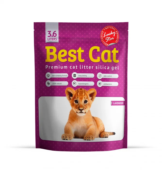 Best Cat Silicat - Asternut igienic pisici, lavanda  3.6l