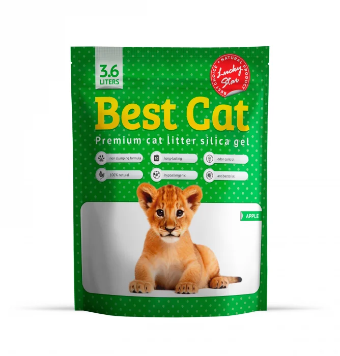 Best Cat Silicat - Asternut igienic pisici, mar verde 3.6l