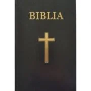 Biblia medie, 063, coperta vinil tare, neagra, cu cruce