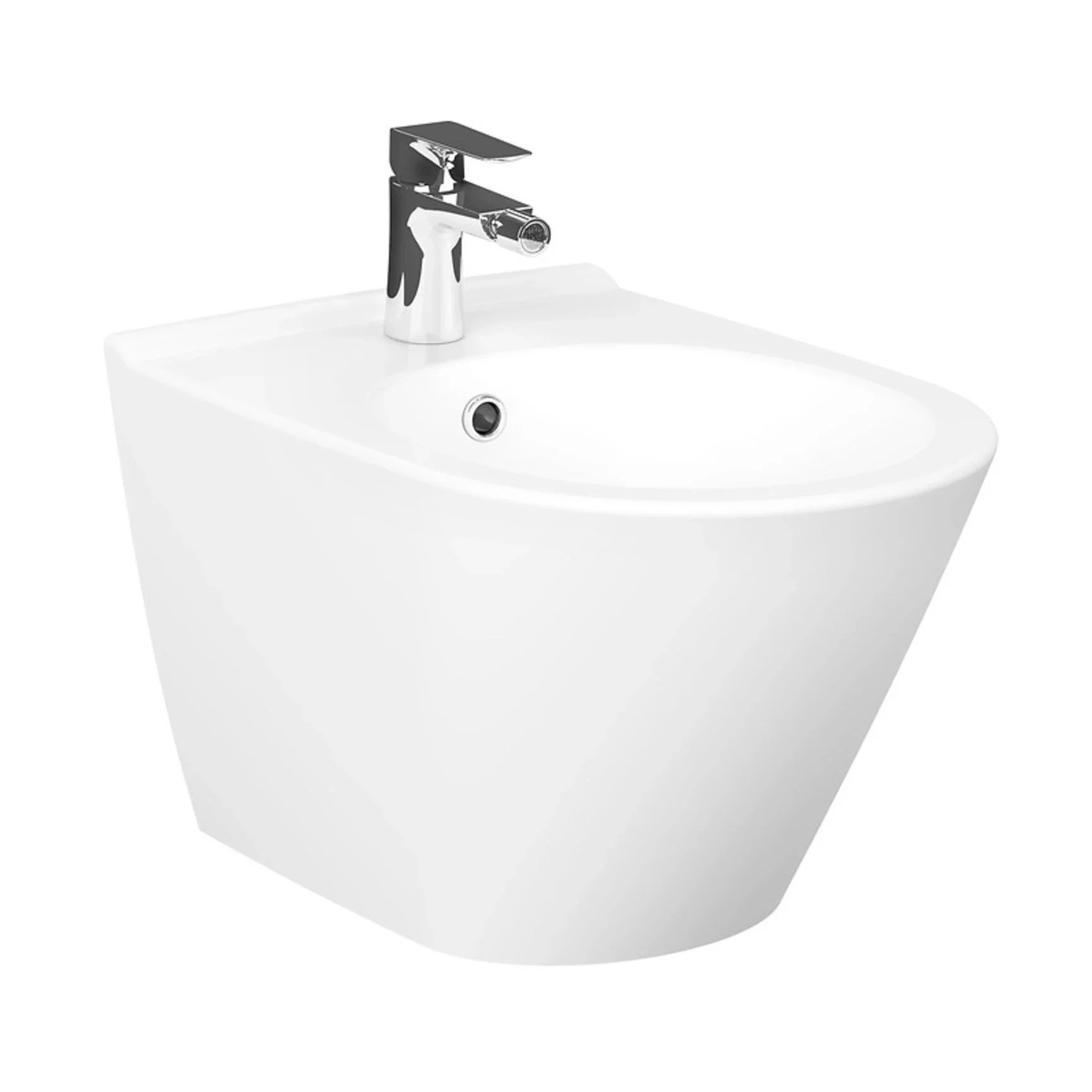 Bideu suspendat alb lucios, Cersanit City