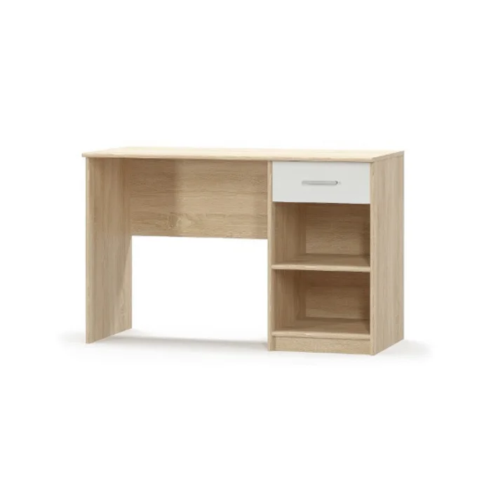 Birou TIPS, 1 sertar, stejar sonoma + alb, 120x54x77,5 cm