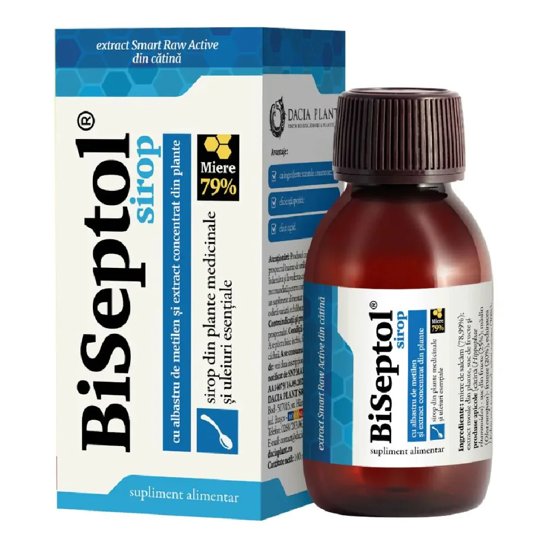 BiSeptol sirop, 100 ml, Dacia Plant