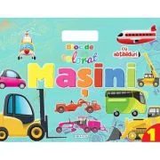 Bloc de colorat cu abtibilduri. Masini 1
