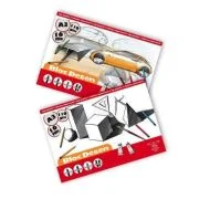 Bloc de desen A3 Pigna, Coli nelipite, 16 file, 110g/mp