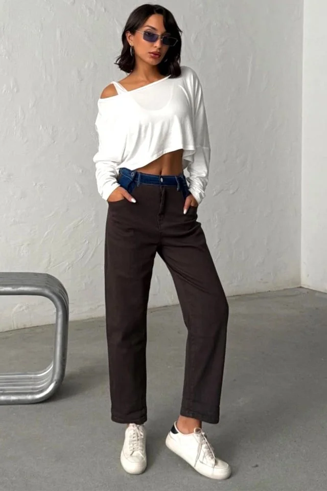 Blugi boyfriend cu super elastan, Vienna in doua nuante, MARO