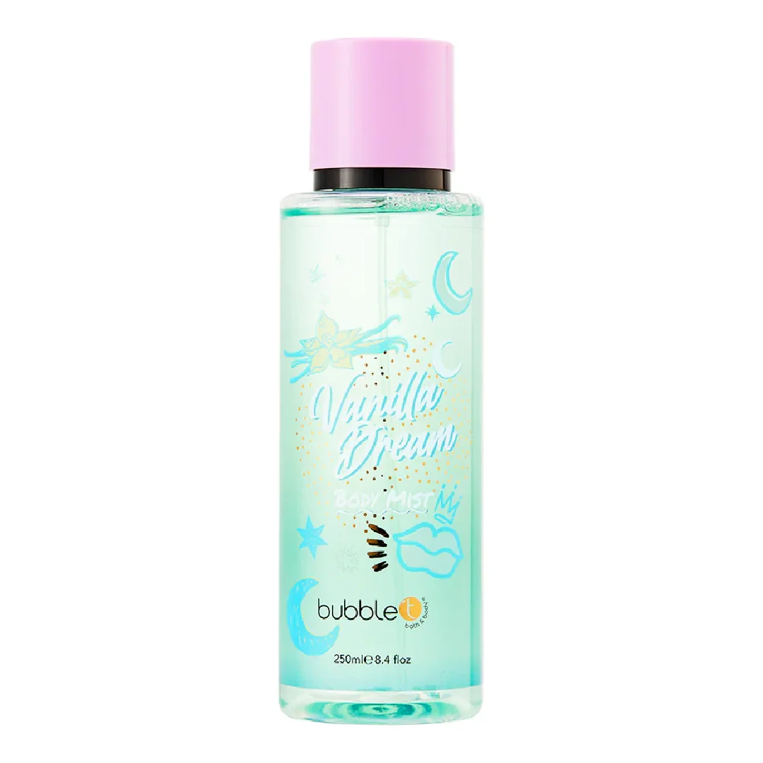 Body Mist cu parfum de vanilie, 250ml, Bubble T