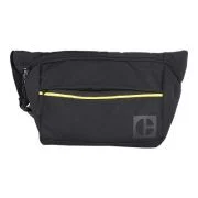 Borseta CATERPILLAR Code - Hex Parkour, material 420D hexagonal, buzunar cu fermoar - negru