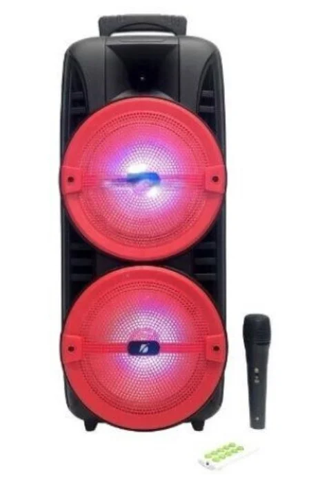 Boxa Portabila 8 x 2 inch KTS 1745 RGB cu Microfon si Telecomanda 2400 mAh