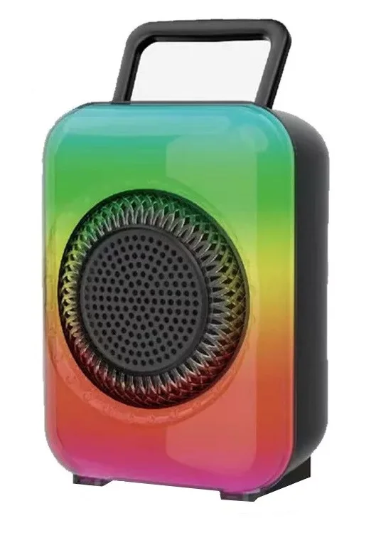 Boxa portabila GTS 1867 Bluetooth USB TF Radio FM lumini LED RGB 10W