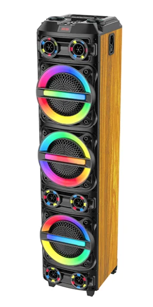 Boxa portabila mare ZQS8315 de 18000W cu 2 microfoane si telecomanda