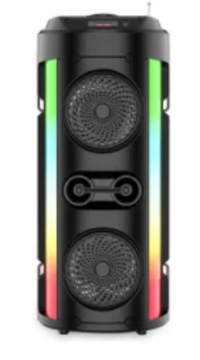 Boxa ZQS 4253 bluetooth cu panou solar si lumina RGB