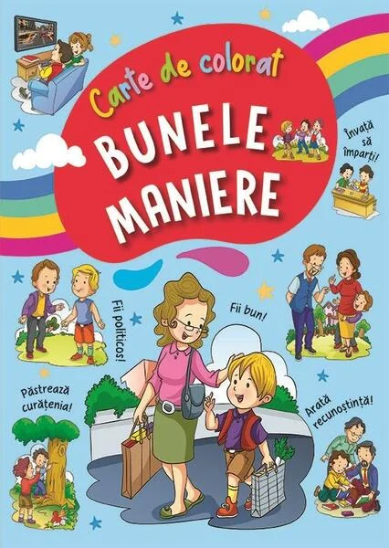 Bunele maniere 1. Carte de colorat (bleu) - Paperback - *** - Flamingo