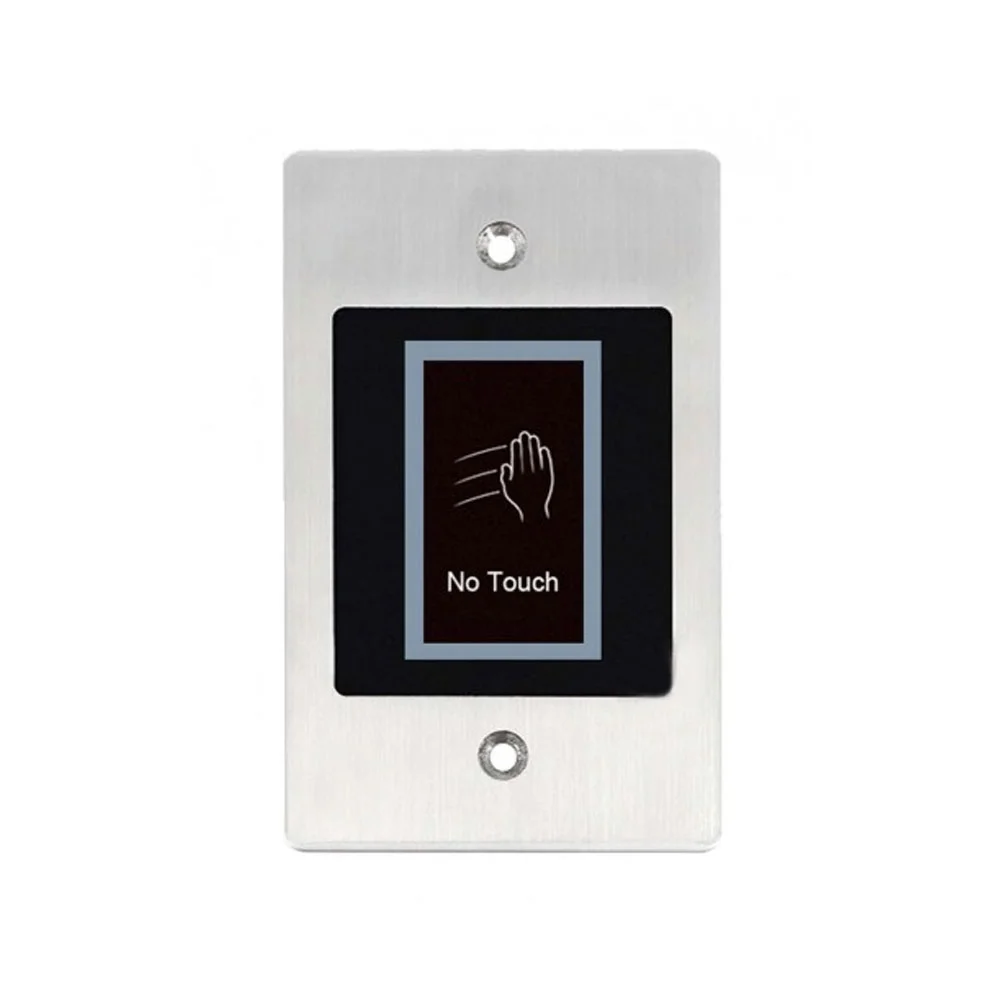 Buton cerere iesire cu LED de stare bicolor EBUTTON-2, NO/COM/NC, infrarosu, fara contact, ingropat