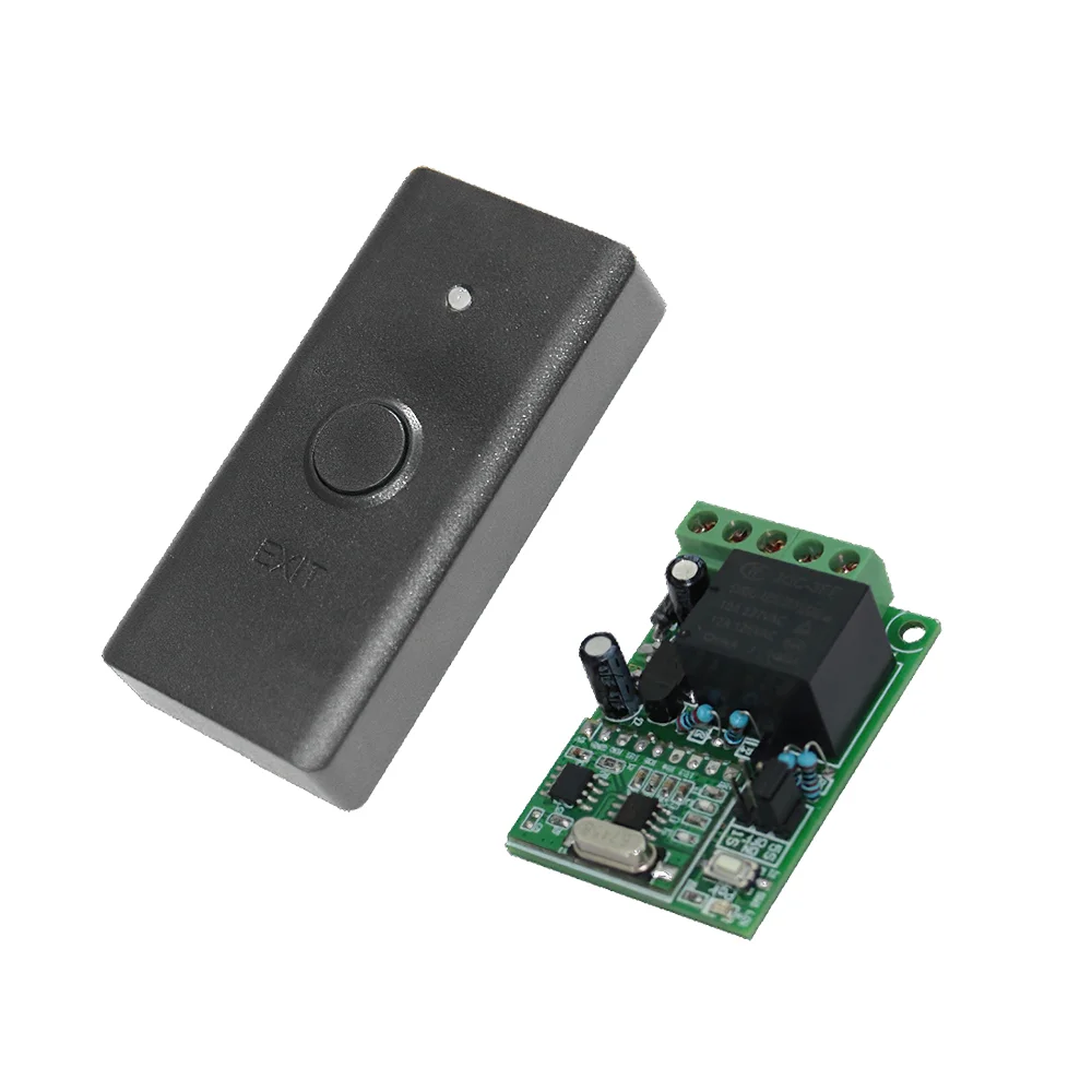 Buton de iesire wireless Secukey Wbutton 1,  433MHz, aparent, acumulator 2032 3V