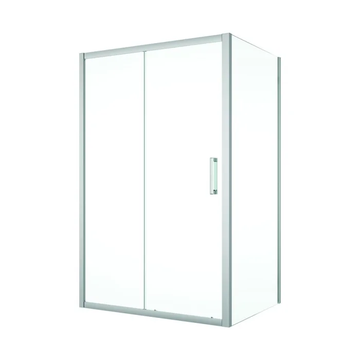Cabina dus 100x80 cm cu usa culisanta, crom lucios, grosime sticla 5 mm, Sanswiss Ocelia