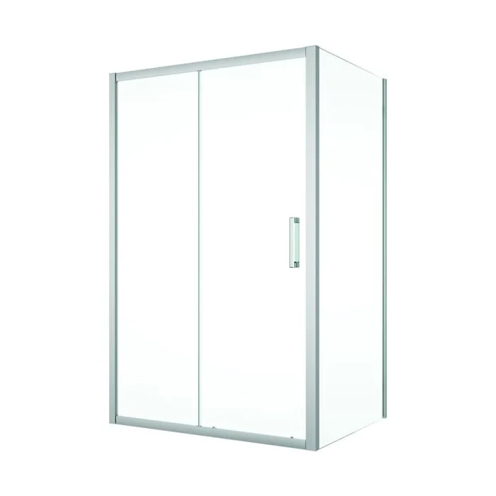 Cabina dus 100x90 cm cu usa culisanta, crom lucios, grosime sticla 5 mm, Sanswiss Ocelia