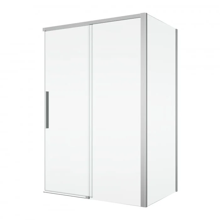 Cabina dus crom 140x100 cm cu usa culisanta, grosime sticla 8 mm, tratament anticalcar, Ronal Oriana