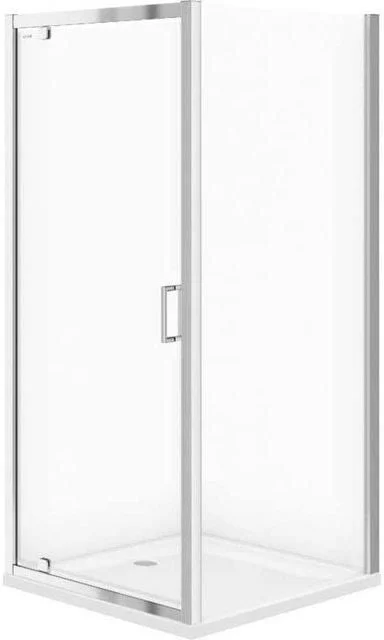 Cabina dus cu usa pivotanta 90x90 cm, sticla transparenta, Cersanit
