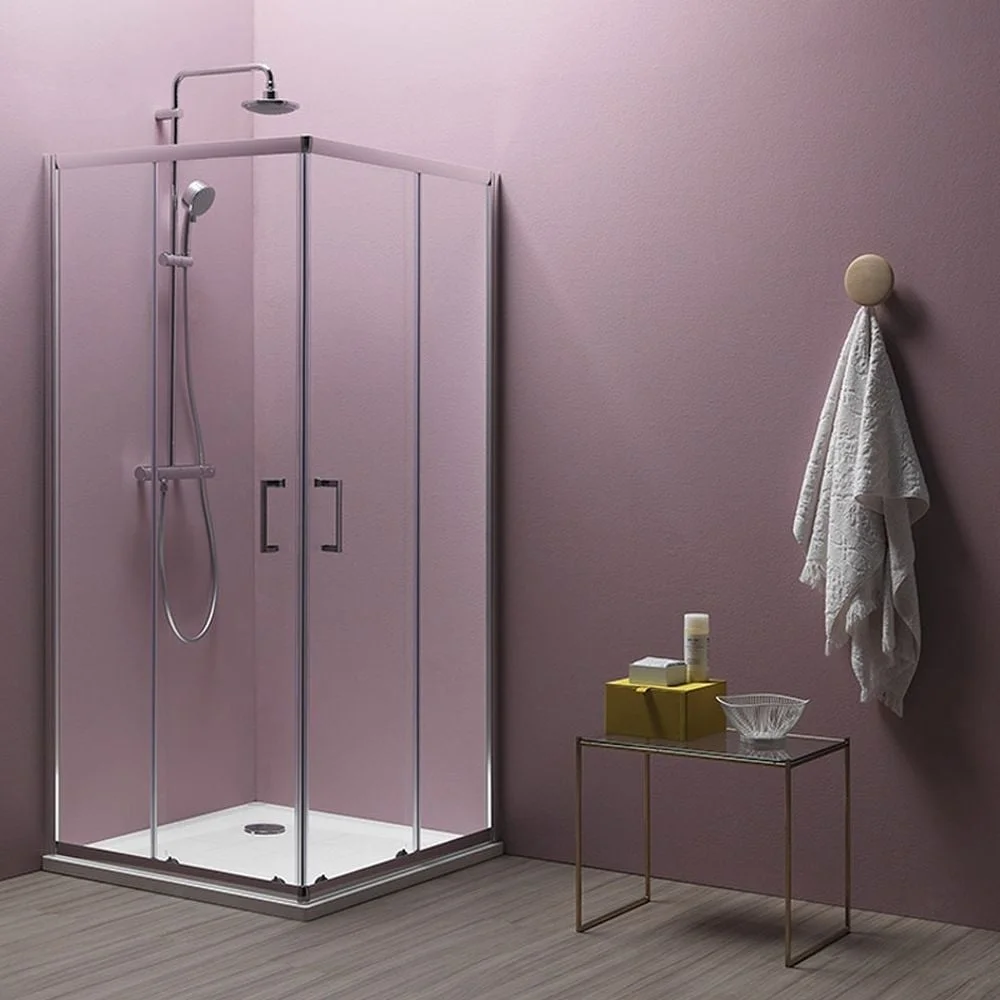 Cabina dus sticla patrata 80x80 cm KolpaSan Eco Quat