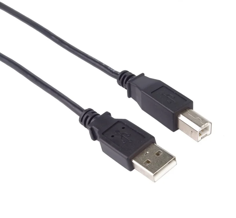 Cablu de imprimanta USB-A 2.0 la USB-B T-T 0.5m negru, KU2AB05BK