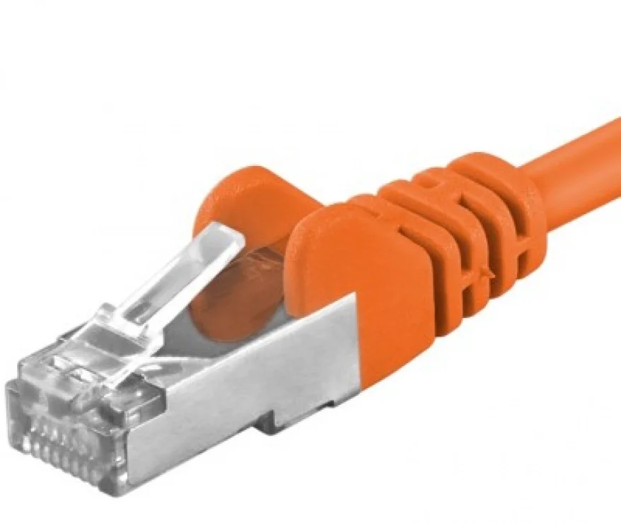 Cablu de retea RJ45 cat 6A SFTP 0.5m Portocaliu, sp6asftp005E