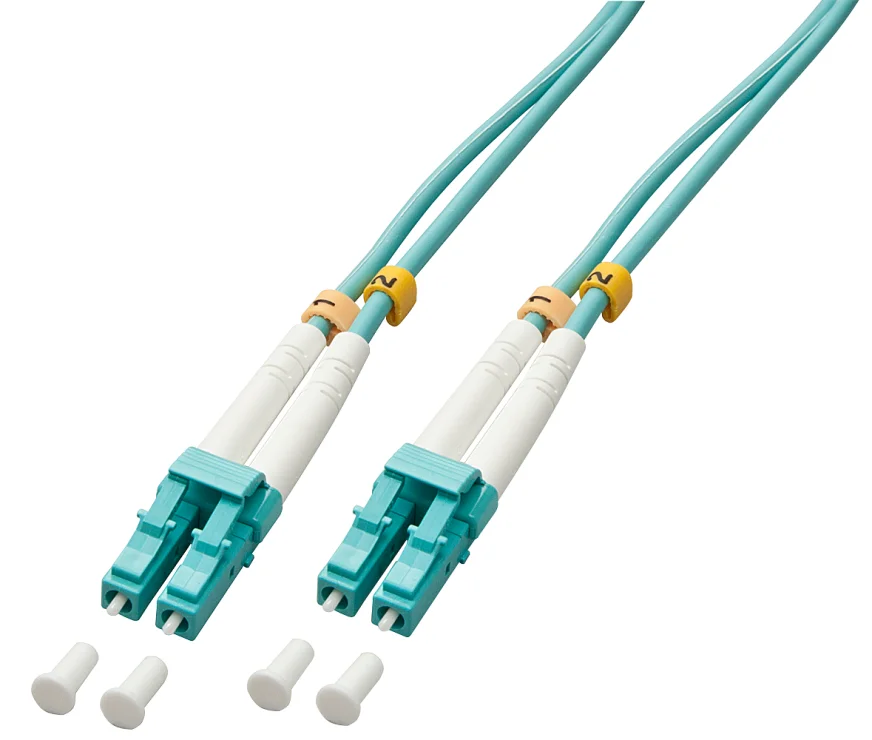 Cablu fibra optica LC-LC OM3 Duplex Multimode 50m, Lindy L46402