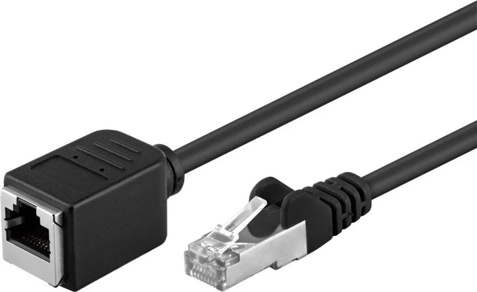 Cablu prelungitor FTP cat 5e RJ45 T-M 1.5m Negru, 73387