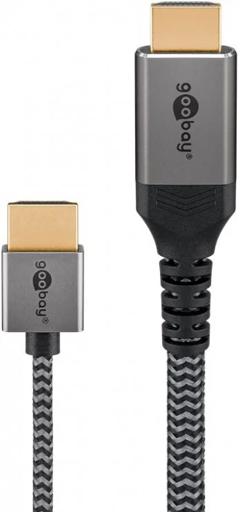 Cablu Slim High Speed HDMI 4K60Hz T-T 5m brodat, Goobay G75755
