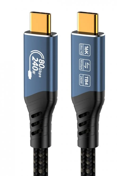 Cablu USB 4 type C 16K60Hz/4K120hz 240W 1m, ku4ca10
