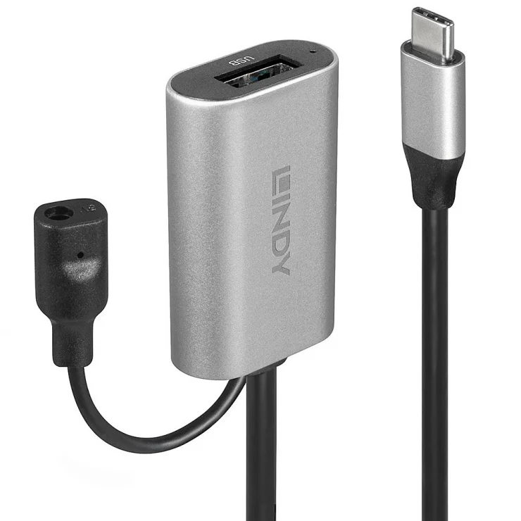 Cablu USB-C 3.1 la USB-A activ T-M 5m, Lindy L43270*