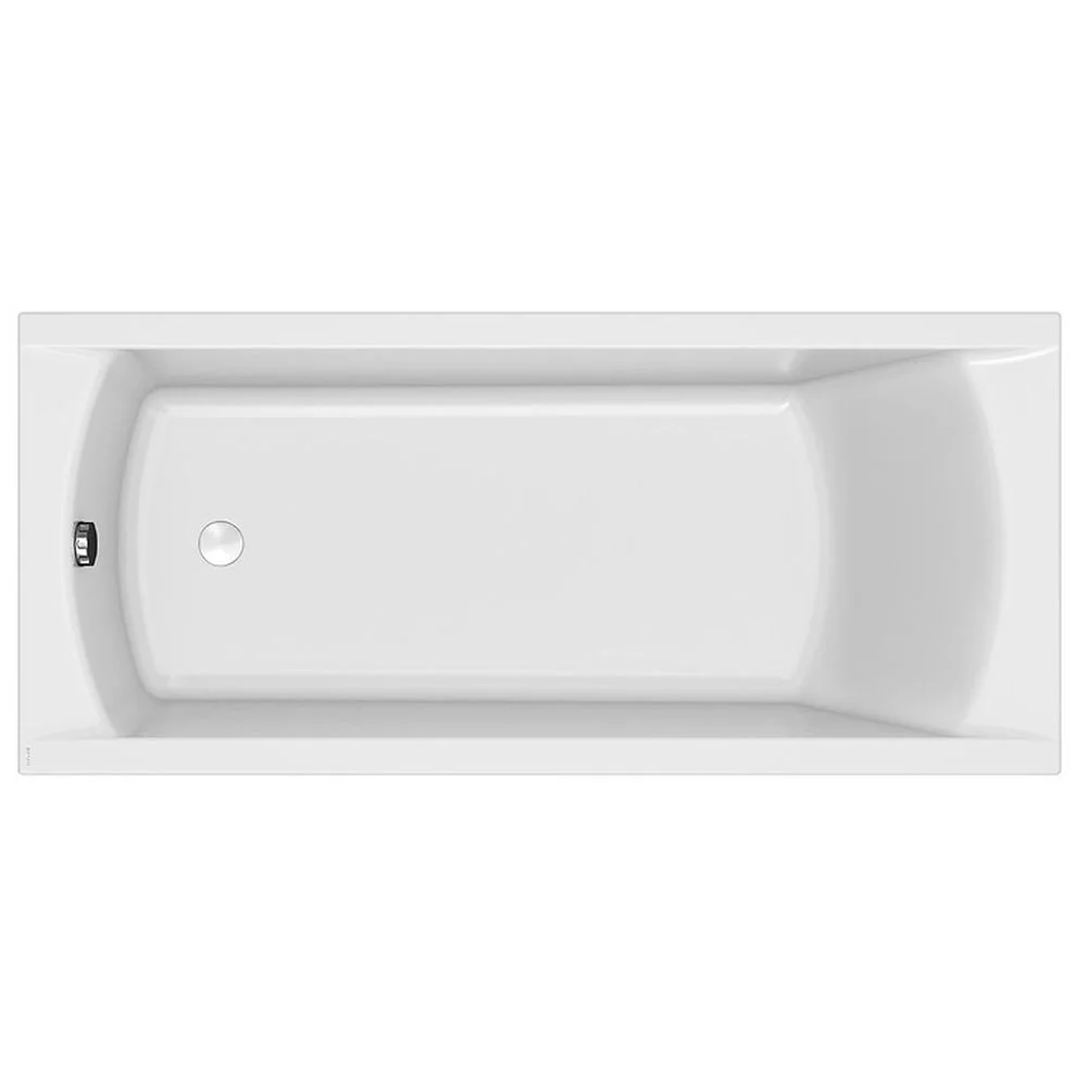 Cada baie incastrata Cersanit Korat, 180 x 80 cm, dreptunghiulara, alb lucios