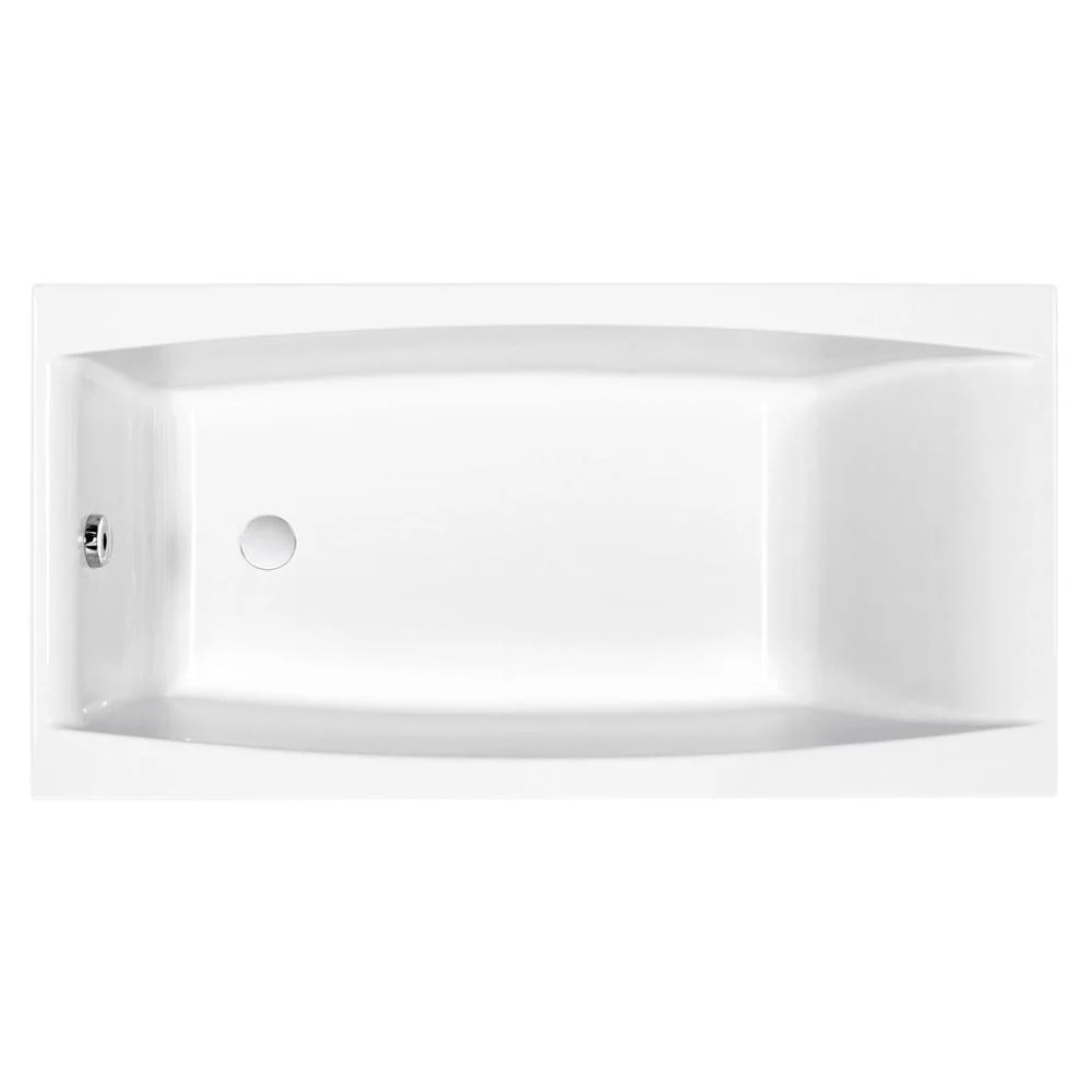 Cada baie incastrata Cersanit Virgo, 150 x 75 cm, dreptunghiulara, alb lucios