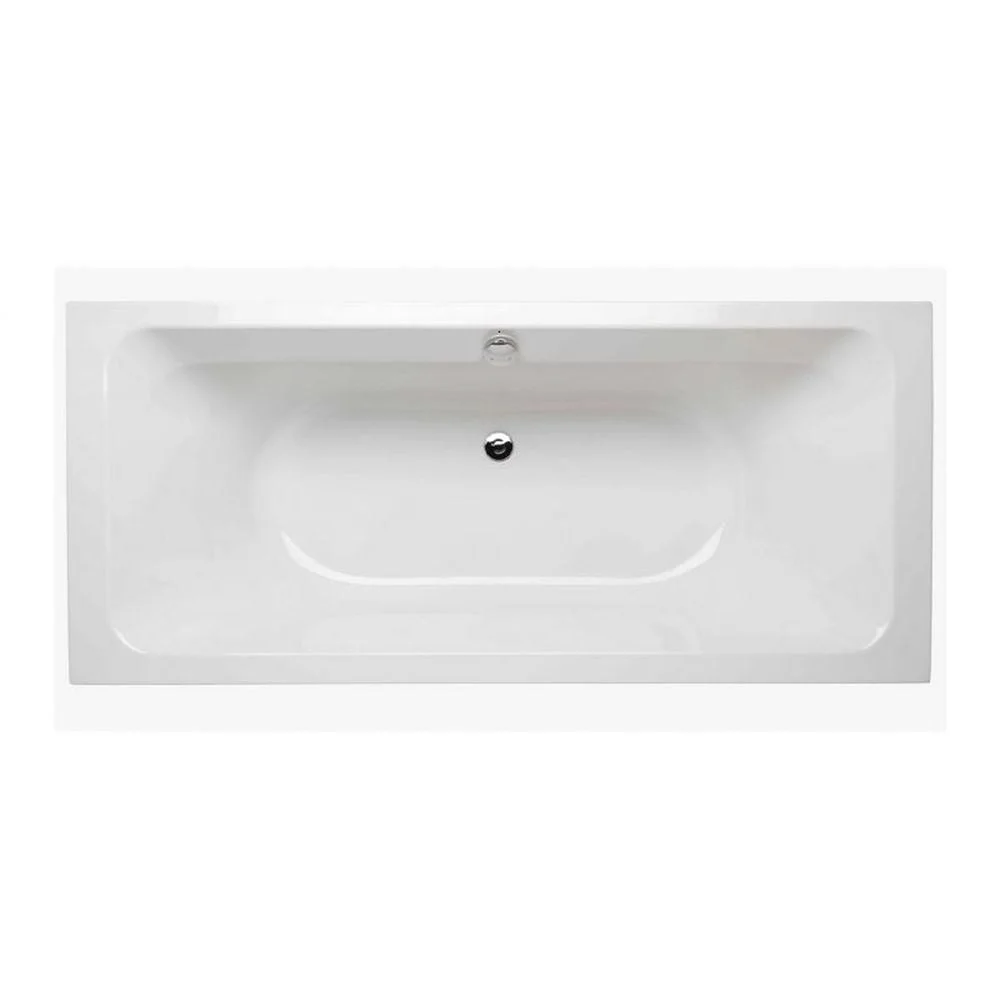 Cada baie incastrata Gala Emma, 160 x 75 cm, dreptunghiulara, cu picioare si sifon, alba